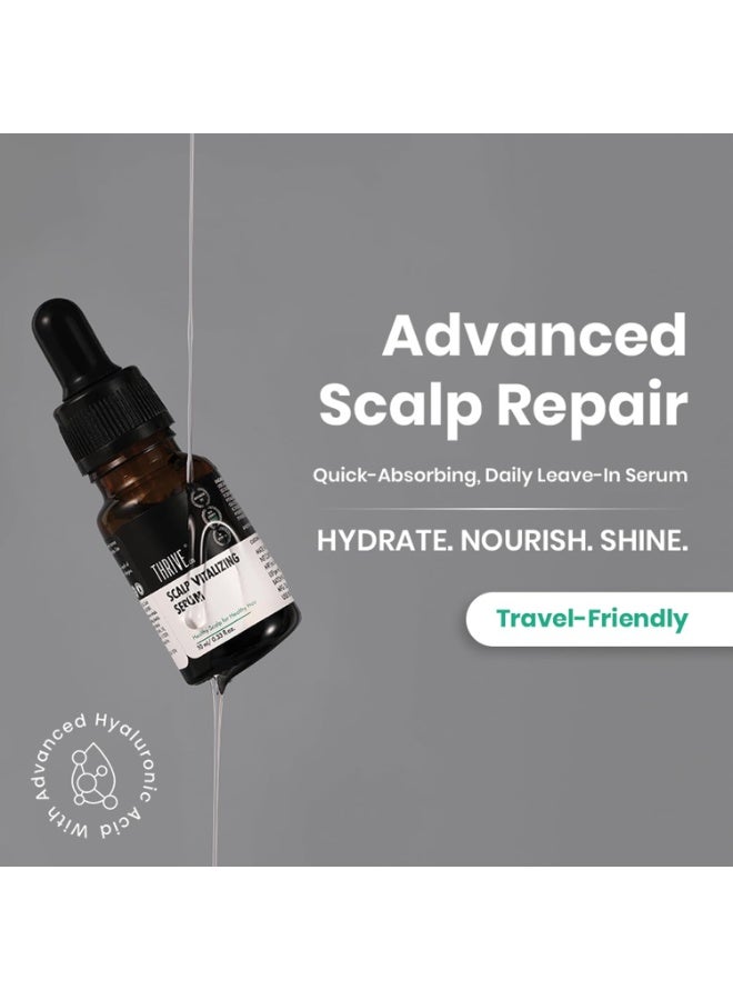 ThriveCo Scalp Vitalizing Serum | Tightens Scalp Skin, Combats Inflammation, Gives Hydration, Prevents Hair Breakage & Promotes Hair Growth & Strength | For Men & Women | Travel-Friendly (10 ml) - Image 4